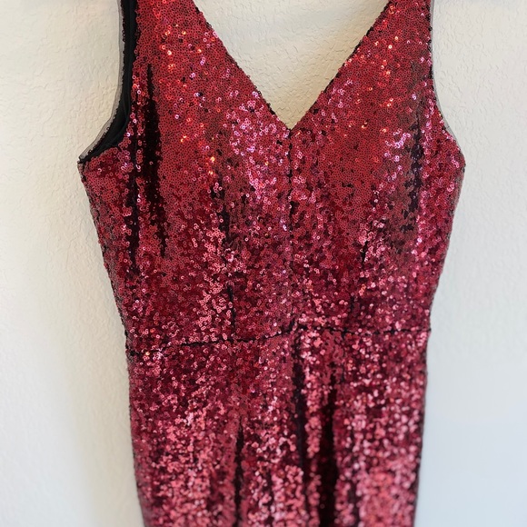 Nightway Red Sequin Gown sz 8/M NWT - Picture 9 of 15